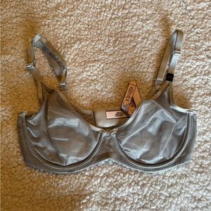 Victoria's Secret Shimmery Silver Underwire Bra